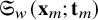 German upper S Subscript w Baseline left parenthesis bold x Subscript m Baseline semicolon bold t Subscript m Baseline right parenthesis