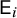 sans serif upper E Subscript i