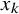 x Subscript k