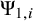 normal upper Psi Subscript 1 comma i