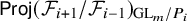 sans serif upper P r o j left parenthesis script upper F Subscript i plus 1 Baseline divided by script upper F Subscript i minus 1 Baseline right parenthesis Subscript upper G upper L Sub Subscript m Subscript divided by upper P Sub Subscript i