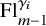 upper F l Subscript m minus 1 Superscript gamma Super Subscript i