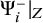 normal upper Psi Subscript i Superscript minus Baseline vertical bar Subscript upper Z Baseline