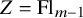 upper Z equals upper F l Subscript m minus 1
