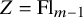 upper Z equals upper F l Subscript m minus 1