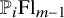 double struck upper P Subscript i Baseline upper F l Subscript m minus 1