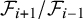 script upper F Subscript i plus 1 Baseline divided by script upper F Subscript i minus 1