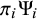 pi Subscript i Baseline normal upper Psi Subscript i