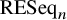 upper R upper E upper S e q Subscript n
