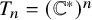 upper T Subscript n Baseline equals left parenthesis double struck upper C Superscript asterisk Baseline right parenthesis Superscript n