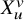 upper X Subscript u Superscript v