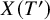 upper X left parenthesis upper T Superscript prime Baseline right parenthesis