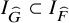 upper I Subscript ModifyingAbove upper G With caret Baseline subset of upper I Subscript ModifyingAbove upper F With caret