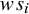 w s Subscript i