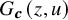 upper G Subscript bold italic c Baseline left parenthesis z comma u right parenthesis