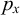 p Subscript x