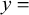 Script y equals