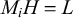 upper M Subscript i Baseline upper H equals upper L