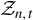 script upper Z Subscript n comma t