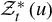 script upper Z Subscript t Superscript asterisk Baseline left parenthesis u right parenthesis