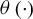 theta left parenthesis dot right parenthesis
