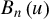upper B Subscript n Baseline left parenthesis u right parenthesis