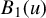 upper B 1 left parenthesis u right parenthesis
