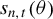s Subscript n comma t Baseline left parenthesis theta right parenthesis