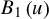 upper B 1 left parenthesis u right parenthesis