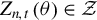 upper Z Subscript n comma t Baseline left parenthesis theta right parenthesis element of script upper Z