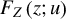 upper F Subscript upper Z Baseline left parenthesis z semicolon u right parenthesis