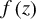f left parenthesis z right parenthesis