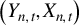 left parenthesis upper Y Subscript n comma t Baseline comma upper X Subscript n comma t Baseline right parenthesis