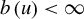 b left parenthesis u right parenthesis less than infinity