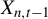 upper X Subscript n comma t minus 1