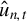 ModifyingAbove u With caret Subscript n comma t