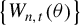 StartSet upper W Subscript n comma t Baseline left parenthesis theta right parenthesis EndSet