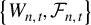 StartSet upper W Subscript n comma t Baseline comma script upper F Subscript n comma t Baseline EndSet