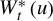 upper W Subscript t Superscript asterisk Baseline left parenthesis u right parenthesis