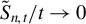 upper S overtilde Subscript n comma t Baseline divided by t right arrow 0