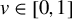 v element of left bracket 0 comma 1 right bracket