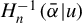 upper H Subscript n Superscript negative 1 Baseline left parenthesis alpha overbar vertical bar u right parenthesis