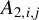 upper A Subscript 2 comma i comma j