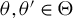 theta comma theta prime element of normal upper Theta