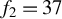 f 2 equals 37