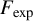 upper F Subscript exp