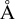 A black symbol representing the Angstrom unit which consists of a capital letter A with a small circle diacritic centered above it.