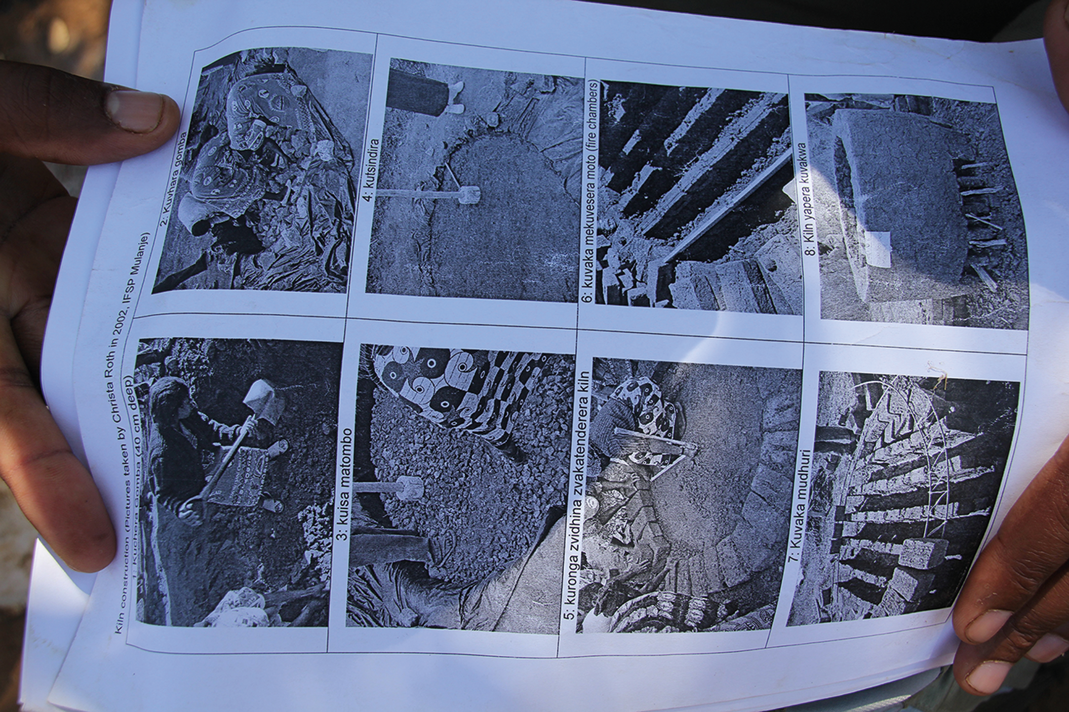 A page displaying various images related to construction and building techniques.