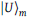 vertical bar upper U right angle bracket Subscript m Baseline
