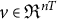 v element of normal fraktur upper R Superscript n upper T